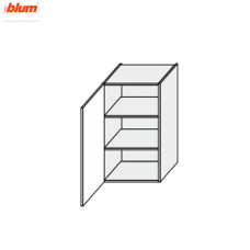 Кухонна секція Мері верхня 45В/720 1дв Pro Blum MR-443W/9003gl MiroMark