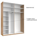 Шкаф-купе с зеркалом 2,0х2,4 Лори / Lory Глянец Кашемир MiroMark LR-86-GC Шкаф-купе с зеркалом 2,0х2,4 Лори / Lory Глянец Кашемир MiroMark LR-86-GC