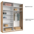 Шкаф-купе с зеркалом 2,0х2,4 Лори / Lory Глянец Кашемир MiroMark LR-86-GC Шкаф-купе с зеркалом 2,0х2,4 Лори / Lory Глянец Кашемир MiroMark LR-86-GC