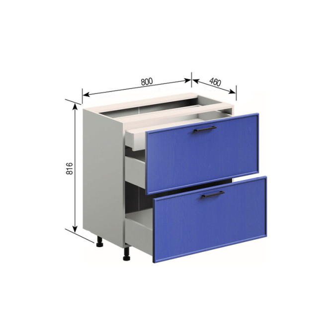 Кухонная секция нижняя Н 80 Ш ( + ВШ) FAVORIT Ариэль Мир мебели