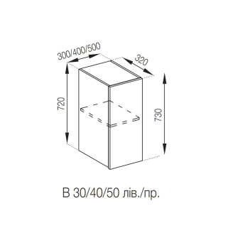 Кухонная секция верхняя В 30 Софи Мир мебели Кухонная секция верхняя В 30 Софи Мир мебели