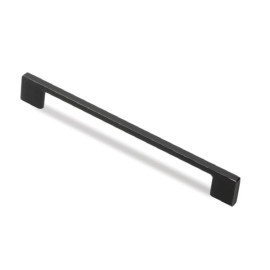 Металева ручка «Optima» чорна (128 мм міжцентр) Комфорт меблі
