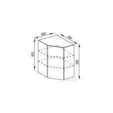 Кухонная секция верхняя 60*60 (h-920) Софи Мир мебели