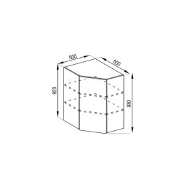 Кухонна секція верхня 60*60 (h-920) Софі Світ меблів