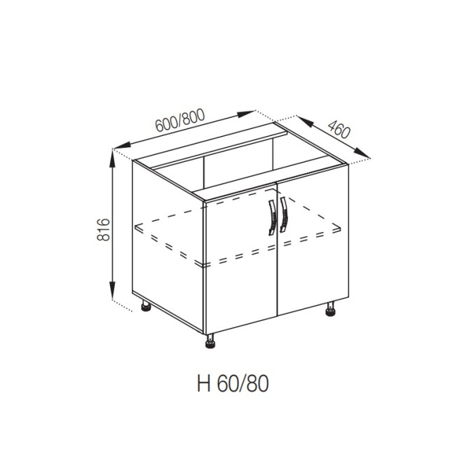 Кухонная секция нижняя Н 60 Прованс Мир мебели