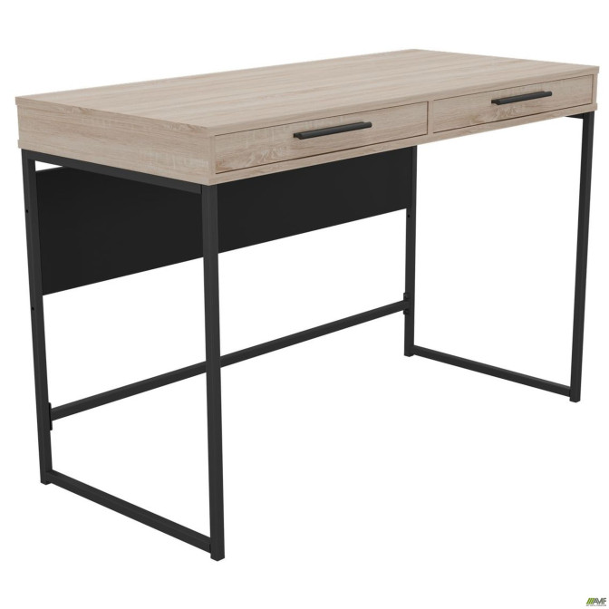 Стол Campari Cr1200 (1200х500х800Н) черный/Дуб Сонома AMF