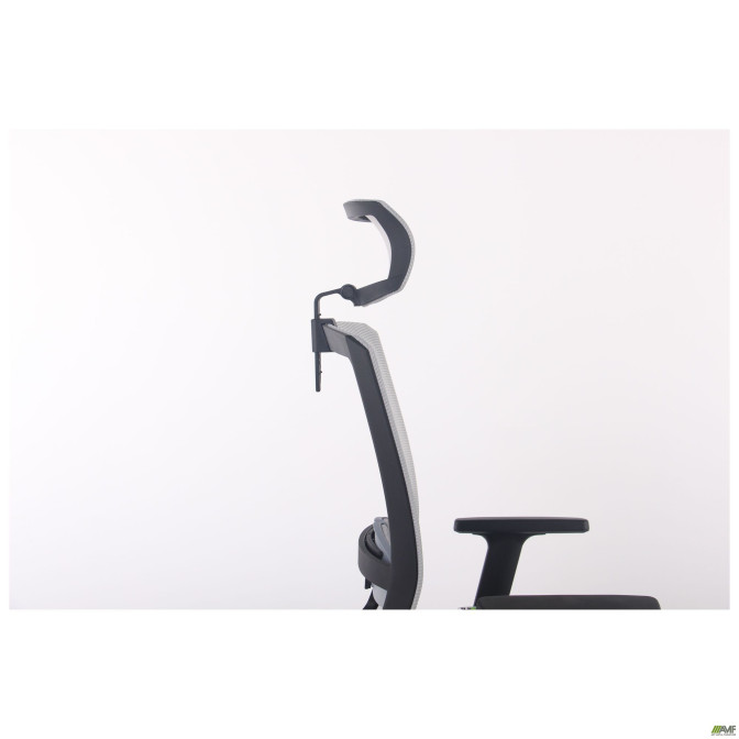 Крісло Uran Black HR сидіння Сідней-20/спинка Сітка SL-01 св.сіра AMF
