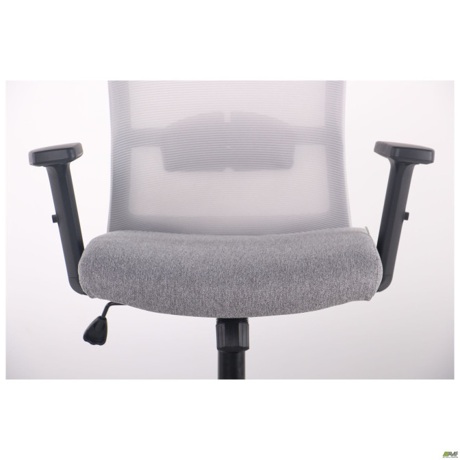 Крісло Uran Black HR сидіння Сідней-20/спинка Сітка SL-01 св.сіра AMF