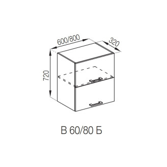 Кухонна секція верхня В 60 Б Березня Світ меблів  