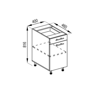 Кухонная секция нижняя Н 40 ДШ FAVORIT Адель Мир мебели Кухонная секция нижняя Н 40 ДШ FAVORIT Адель Мир мебели