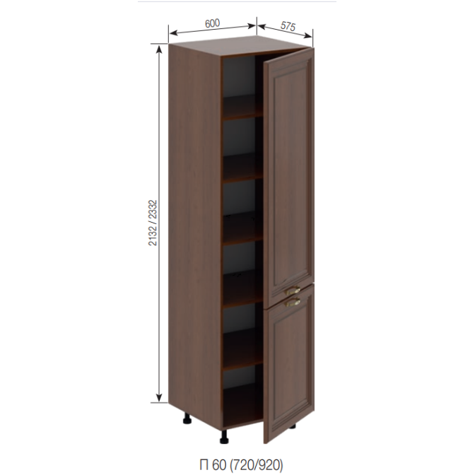 Кухонная секция пенал П 60 (h-920) Роксана Мир мебели