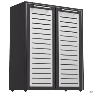 Шкаф книжный Оникс 900х400х1090 Мокко, стекло  AMF