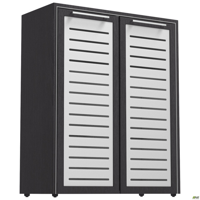 Шкаф книжный Оникс 900х400х1090 Мокко, стекло  AMF