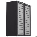 Шкаф книжный Оникс 900х400х1090 Мокко, стекло  AMF