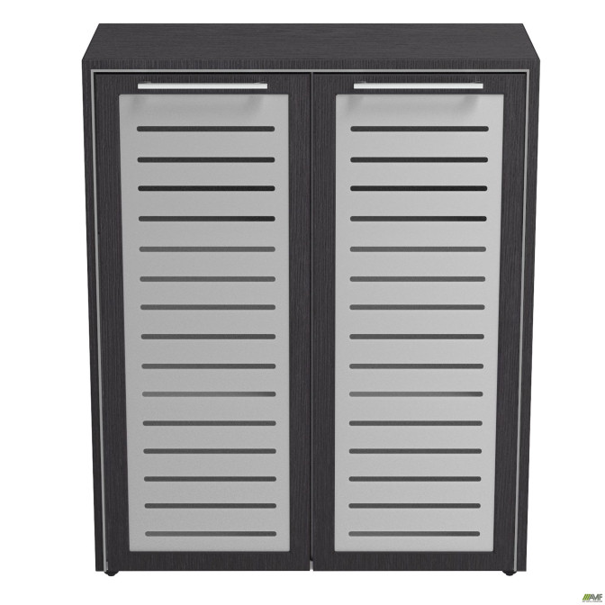 Шкаф книжный Оникс 900х400х1090 Мокко, стекло  AMF