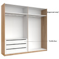 Шафа-купе з дзеркалом 2,5x2,1 Белла / Bella Глянець Білий MiroMark BL-16-WB