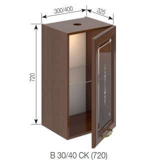 Кухонна секція верхня В 40Ск Роксана Світ меблів Кухонна секція верхня В 40Ск Роксана Світ меблів