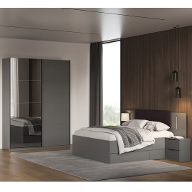 Спальня комплект Дони / Doni Шкаф-купе Тумба прикроватная 2Шх MiroMark