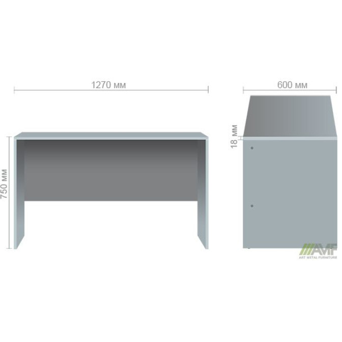 Стол письменный SL-103 (1270х600х750) бук AMF