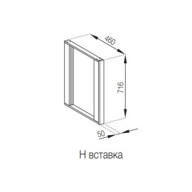 Кухонная секция нижняя Н вставка Милана Мир мебели