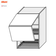 Кухонна секція Вінтаж верхня 80ВС/900 2дв Сушка Aventos Pro Blum  +  Rejs VN-588W/9003 MiroMark