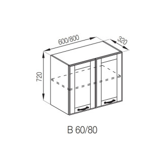 Кухонна секція верхня В 80 Домініка Світ меблів 