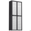 Шкаф книжный Оникс 900х400х2172 Мокко, стекло  AMF
