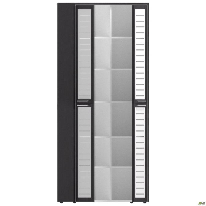 Шкаф книжный Оникс 900х400х2172 Мокко, стекло  AMF