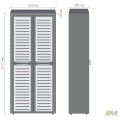 Шкаф книжный Оникс 900х400х2172 Мокко, стекло  AMF