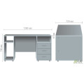 Стол 2-х тумбовый SL-83 (1390х720х750мм) вяз либерти AMF