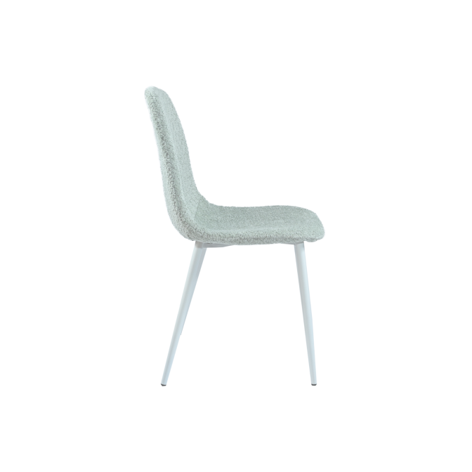 Стілець N-160 м'ятний букле  +  білий Vetro mebel