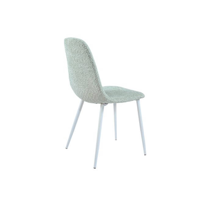 Стілець N-160 м'ятний букле  +  білий Vetro mebel