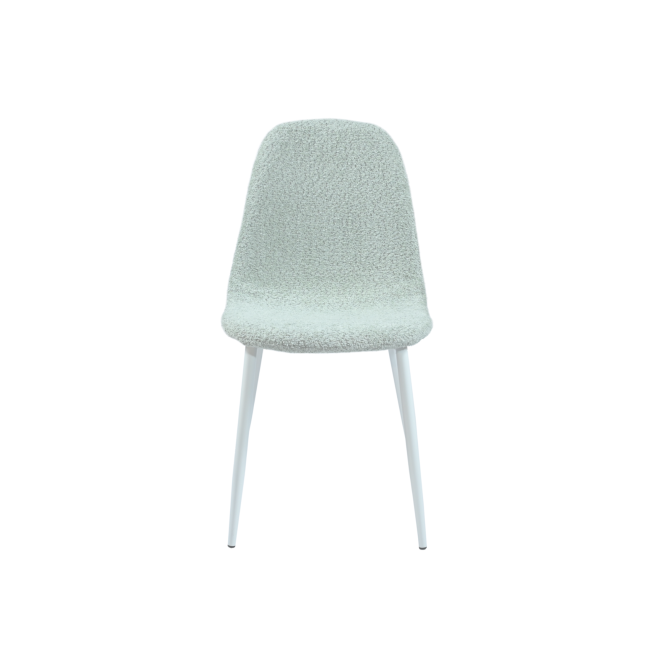 Стілець N-160 м'ятний букле  +  білий Vetro mebel