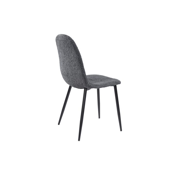 Стілець N-160 попільний букле  +  чорний Vetro mebel