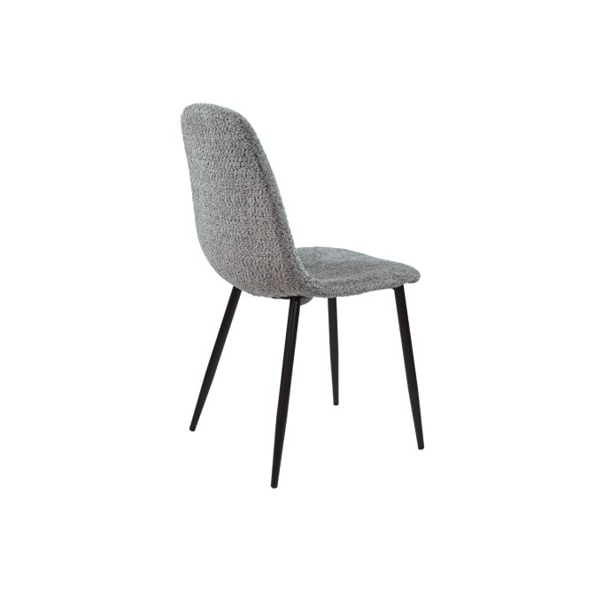 Стілець N-160 сірий букле  +  чорний Vetro mebel