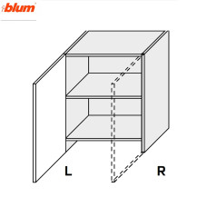 Кухонна секція Мері верхня 60ВВТ/860 1дв Телескоп Pro Blum Права MR-478W/9003Rgl MiroMark