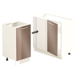 Кухонна секція нижня Н100х60.82.1Д. кут. Мийка Фарбований високий глянець Комфорт меблі