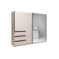 Шафа-купе 2.15м 2Дв із дзеркалом Вільма / Wilma Кашемір MiroMark WL-21-CM