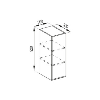 Кухонна секція верхня В 30 (h-920) Тіна Світ меблів