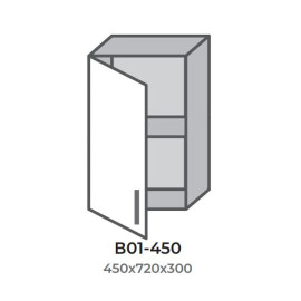 Кухонная секция В01-450 верхняя 450 один фасад Оптима Эверест  