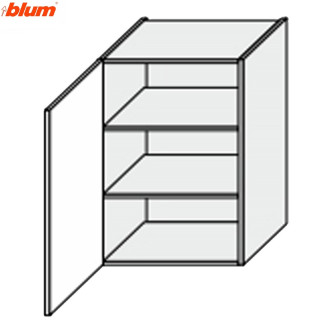 Кухонна секція Валенсія верхня 60В/720 1дв Pro Blum VL-468W/9003 MiroMark