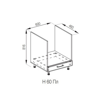 Кухонна секція нижня Н 60Пл LUX Марго Світ меблів 