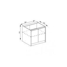 Кухонная секция нижняя Н 60 2Д Графити Мир мебели