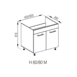 Кухонна секція нижня Н 60 Марта Світ меблів Кухонна секція нижня Н 60 Марта Світ меблів
