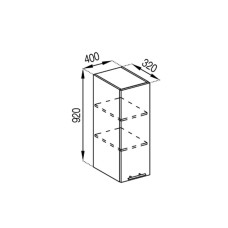 Кухонна секція верхня В 40 (h-920) Адель Світ меблів