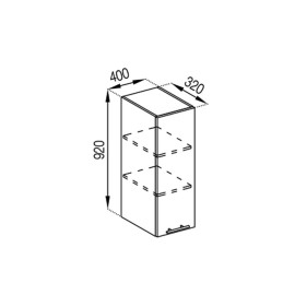 Кухонная секция верхняя В 40 (h-920) Адель Мир мебели