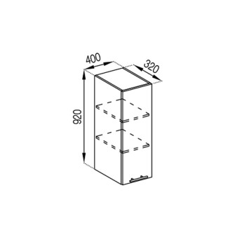 Кухонная секция верхняя В 40 (h-920) Адель Мир мебели Кухонная секция верхняя В 40 (h-920) Адель Мир мебели
