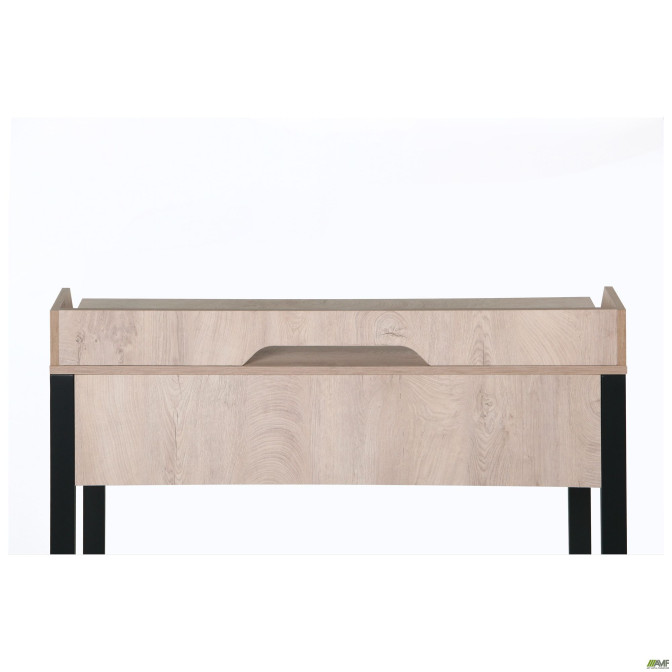 Стол компьютерный Pluto Top SH (1380х600х750) Дуб Эндгрейн/Черный графит  AMF