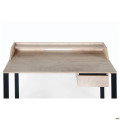 Стол компьютерный Pluto Top SH (1380х600х750) Дуб Эндгрейн/Черный графит  AMF