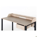 Стол компьютерный Pluto Top SH (1380х600х750) Дуб Эндгрейн/Черный графит  AMF